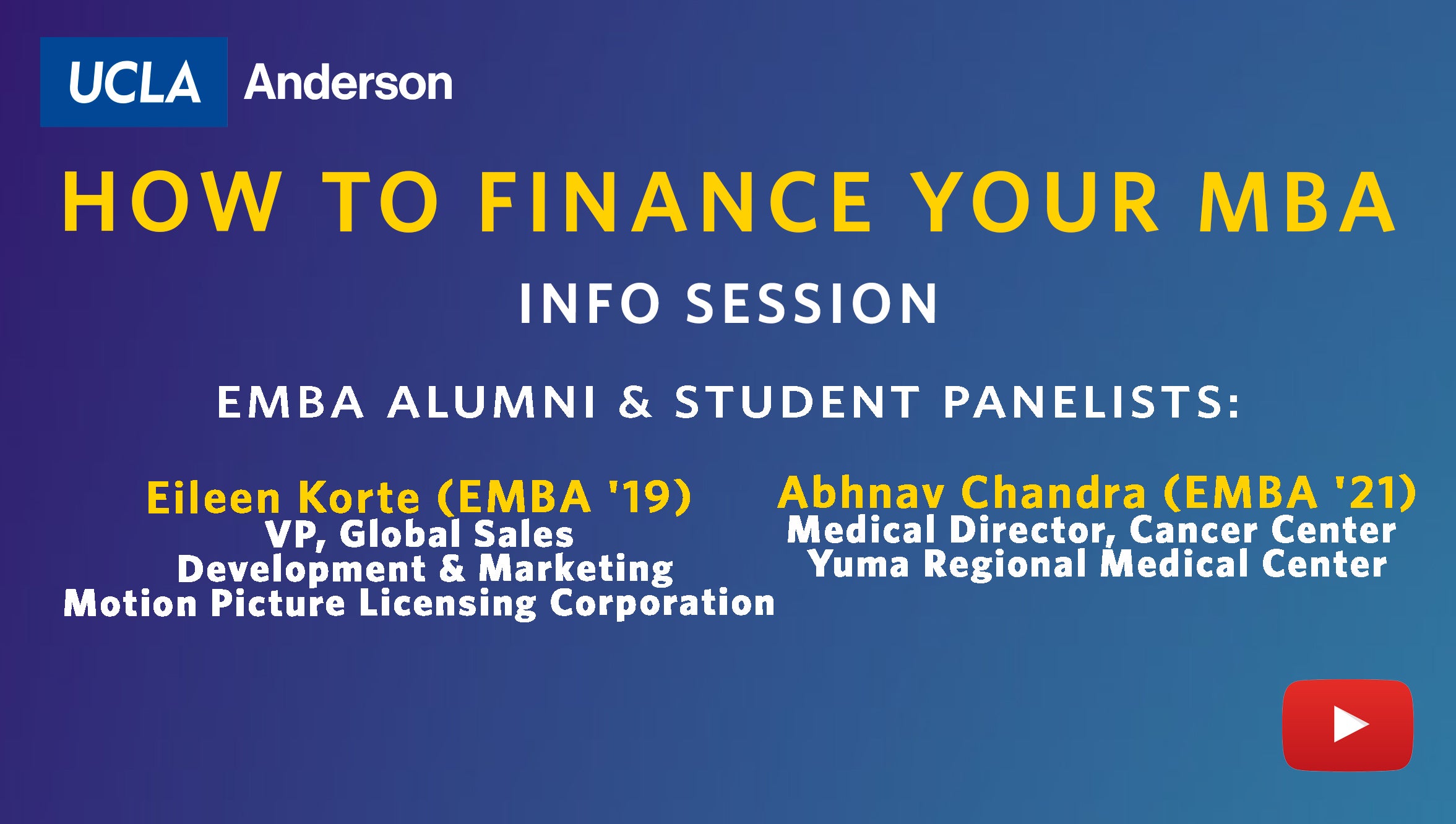 EMBA Virtual Class Visit & Campus Experience | UCLA Anderson School of